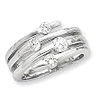 Sterling Silver CZ Right Hand Ring