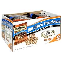 Snyder's of Hanover 100 Calorie Packs Pretzel Snaps, 10-Count Packages (Pack of 6)