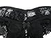 Trixx Intimates Women's Open Crotch Cheeky Panty Thong Black