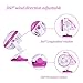 Clip On Desk Fan USB Table Fans (USB OR Battery Powered, Quietness)(violet)