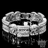 Silver Plated Jesus Last Supper Hip Hop Bling Bracelet