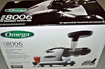Omega J8006 Nutrition Center Commercial Masticating Juicer, Black and Chrome