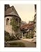 Cathedral churchyard and 1000 year old rose tree Hildesheim Hanover Germany, c. 1890s, S-UNF