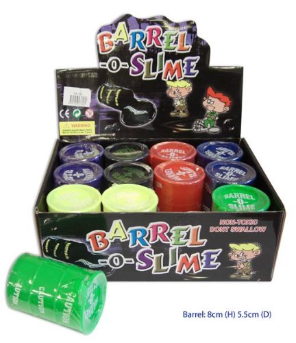 Barrel-o-slime 5 Oz, 12 Pcs Boxed, Assorted Colors by le-neon favors