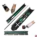 Designer Hard Wood Pool Stick - Emerald Green Laser