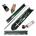Designer Hard Wood Pool Stick - Emerald Green Laser