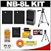 (2) CTA NB-8L Rechargeable Li-ion Batteries + Mini Battery Charger + Tripod + Accessory Kit for Canon PowerShot A3000 IS & A3100 IS Digital Cameras