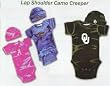 Infant Collegiate Camo Creeper & Hat Set