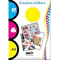 A4 Inkjet (Jet d'encre) Creative Autocollants Vinyl Matt x 20 Feuilles