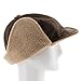 Best Pilot Trooper Aviator Cap Faux Leather Hat Ushanka Trapper Brown 7 1/2