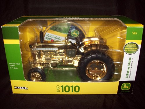 gold john deere tractor