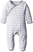 SkipHop Unisex-Baby Starry Chevron Side Snap Footie Neutral