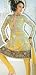 Off White Brasso Indian Traiditonal Churidar Kameez Unstitched Dress Material with Du...