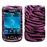 MyBat BlackBerry Torch 9800 Phone Protector Cover - Zebra Skin Hot Pink/Bla ....
