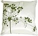Pillow Decor - White with Green Spring Flower 16