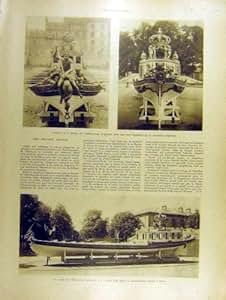 Port Maritime Naval France de Brest Rouen de Bateau de 1930 Reliques