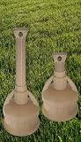 TWO Cigamate Portable Outdoor Cigar and Cigarette Receptacles 11 x 30 (Cigar Brown)