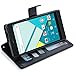 BLU Life 8 XL Case, LK [Kickstand Feature] Luxury PU Leather Wallet Case Flip Cover Built-in Card Slots & Stand For BLU Life 8 XL, BLACK