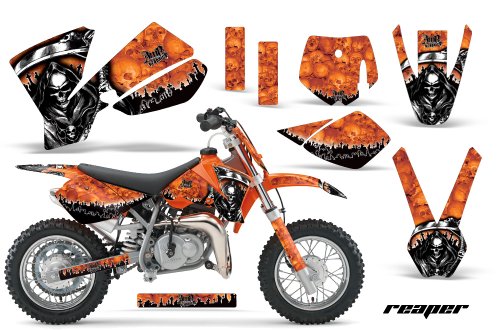 Sales AMR Racing Amr Racing KTM Sx 50 Mx Dirt Bike Graphic Kit - 2002-2008: Reaper: Orange cheap