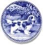 Cavalier King Charles Spaniel (Blenheim): Danish Blue Porcelain Plate