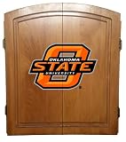 Oklahoma State Cowboys Dart Board Cabinet Set