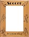 Laser Engraved Girls Soccer Themed Picture / Photo Frame