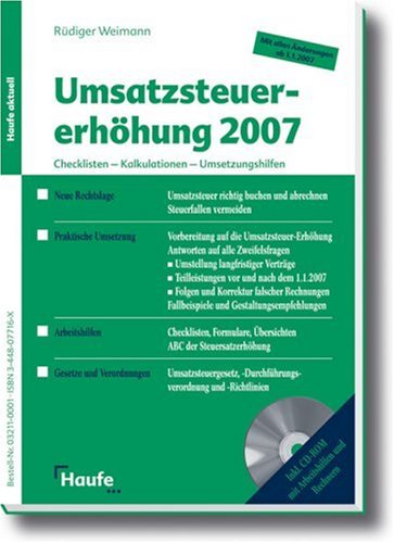 Umsatzsteuererh�hung 2007, m. CD-ROM
