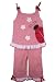 Good Lad Spring/Summer Red Gingham Lady Bug Girls Capri Pant Set