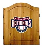 Imperial Washington Nationals Licensed Solid Pine Cabinet and Bristle Dartboard Set