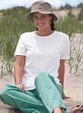 Hanes Silver for Her 6.1 oz. Cotton Blend Relaxed Fit Crew Neck T-shirt