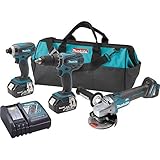 Makita XT324 18V LXT Lithium-Ion Cordless 3-Pc. Combo Kit [並行輸入品]