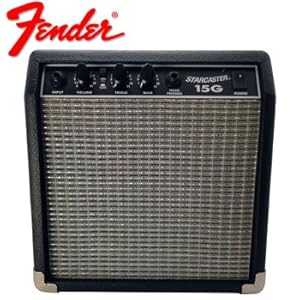 1 NEW Acoustic & Electric Guitar Amplifier - Fender Starcaster - 15-watt Portable Practice AMP - FENDER AUTHORIZED DISTRIBUTOR