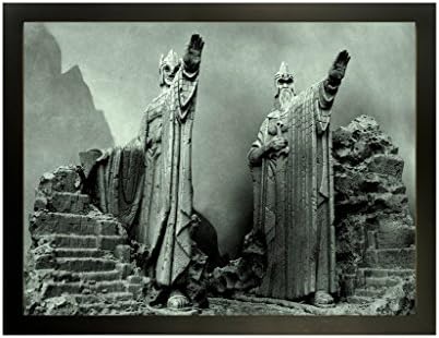 Kumax Map Of Middle Earth The Lord Of The Rings Poster Artwork Pictured Canvas Wooden Framed Modern Astract Art MountBar Office Room Wall Print Decor (9.45x12.99inch12.99x16.93inch14.96x18.90inch )