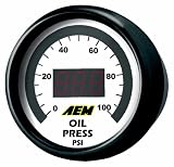 AEM 30-4401 0-100 PSI Oil or Fuel Pressure Gauge