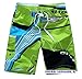 MR. R Men's Irregular Prints Relaxed Beach Shorts Swim Trunks