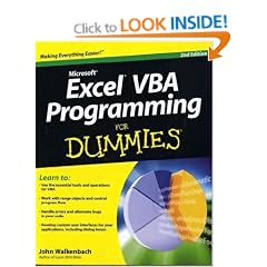 Excel VBA Programming for Dummies (For Dummies (Computers))