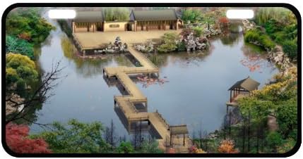 11.8" X 6.1" Aluminum and Black Trim Landscapes Car License Plate ,not Fade or Crack