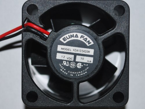 Elina KDA120420M , 40 x 40 x 20 mm, 1.57 x 1.57 x 0.39 inches, 12 Volt DC Cooling Fan
