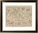1545 Map from Basel Switzerland Depicting the World as Known to Ptolemy in the 2nd Century Framed Art Poster Print, 28x24