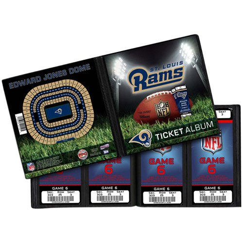 NFL St. Louis Rams Ticket Album