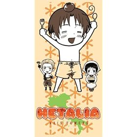 Hetalia Axis Powers Germany Italy Japan serviette de plage