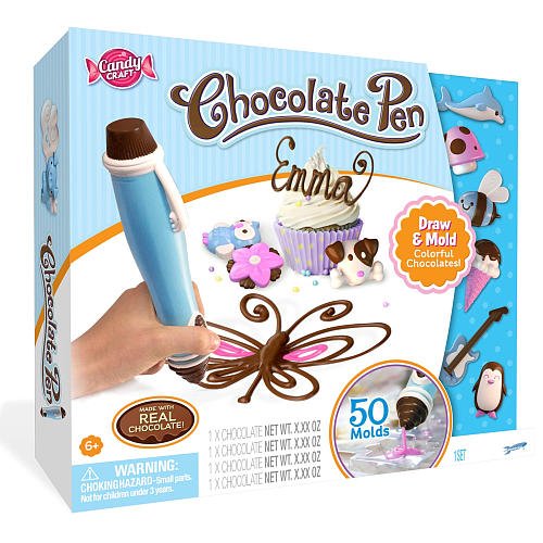 Candy Craft Chocolate Pen Kit + 2 Refill Pouch Packs Bundle Food