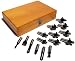 Denali 15-Piece Introductory Tungsten Carbide Router Bit Set in Wooden Box