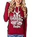 Womens Holiday Shirt,Have Yourself Merry Little Christmas Print Hoodies