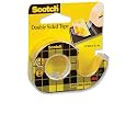3M Scotch Double Sided Tape, 12 Rolls in Dispensers - 12mm x 6.3m