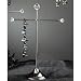 24"h Black Plated Necklace Stand Holder Organizer
