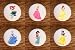 LOT (6) DISNEY PRINCESS BODY POSE SET DRAWER PULLS KNOBS