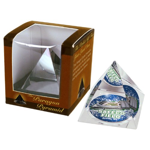 MLB Seattle Mariners Safeco Field Crystal Pyramid Paperweight