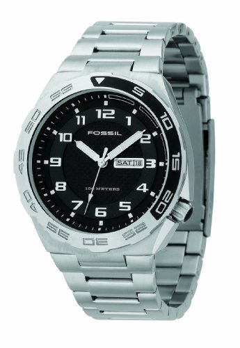 Fossil Gents Sport Stainless Steel Bracelet Watch With Date Function