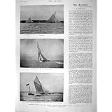 1894 のヨットに乗る Cowes 用心深い Britannia の挑戦コップ
